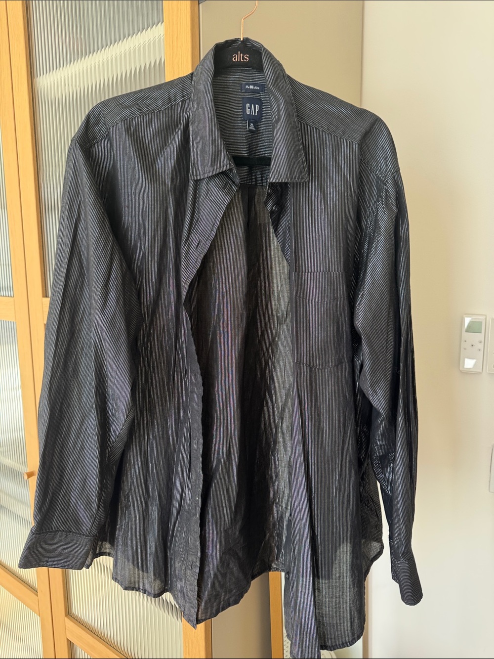 GAP Metallic Stripe Big Shirt